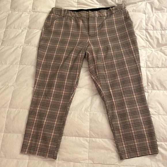 Ava & Viv Pants - AVA & VIV Plaid Ankle Trouser
